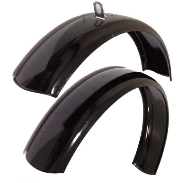 Garde boue set 12 ATB métal noir