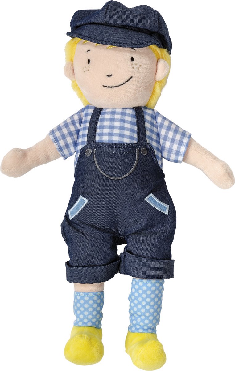 Bambolino speelgoed knuffel pluche fien en teun - boer teun, 33cm