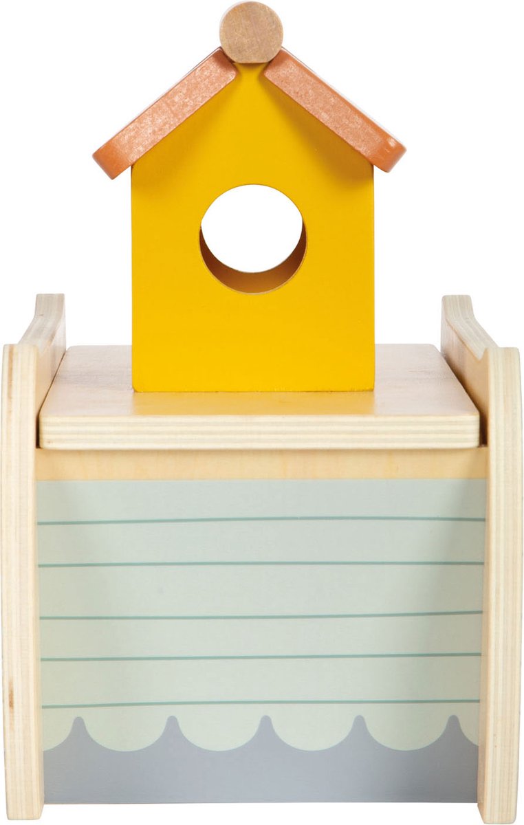Small foot - wooden shape sorter Noah's Ark safari, 15-pcs.