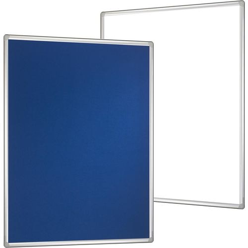 Multiboard franken pro whiteboard, prikbord blauw wit