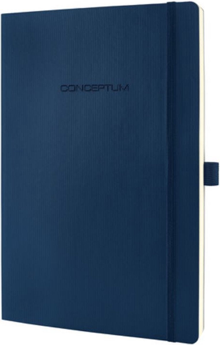 Sigel - notitieboek - conceptum pure - a5 - softcover - blauw - 194 pagina's - 80 grams - ruit - si-co326