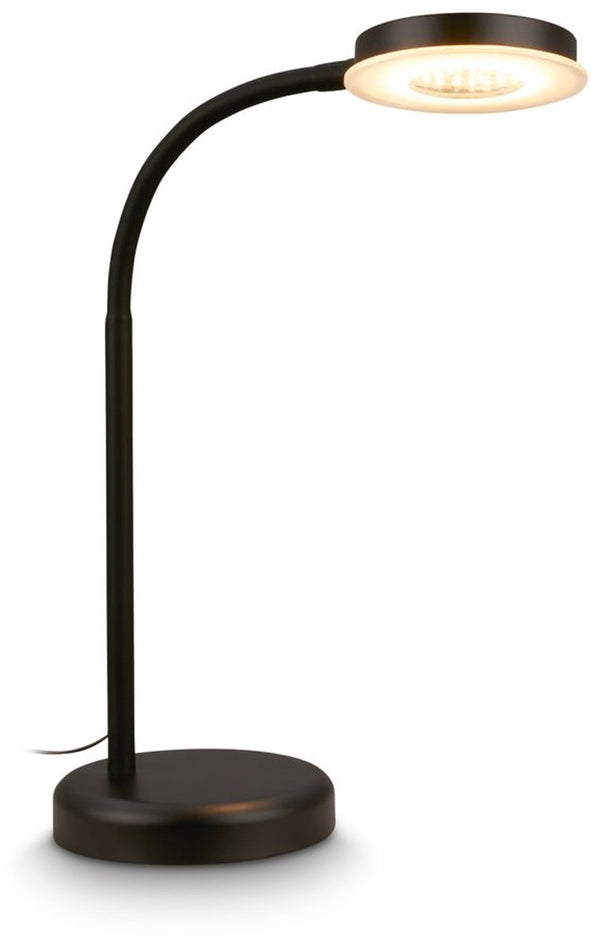 Briloner megg - led tafellamp - bureaulamp – dimbaar – touchbediening – warm wit licht – 12w – 800lm – zwart – 40cm