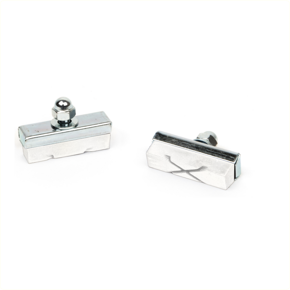 Elvedes 1 paire de blocs de frein à jante à étrier X-groove Design White Compound (paquet suspendu)