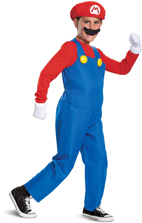 Disguise mario deluxe kostuum s 4-6 jaar 110 134