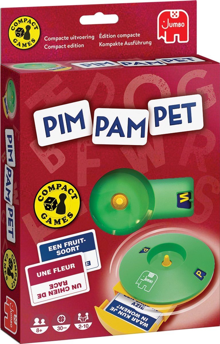 Jumbo - pim pam pet reiseditie - compact reisspel - spel vanaf 8 jaar