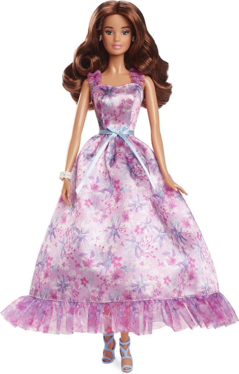 Barbie signature verjaardagspop - met roze jurk - modepop
