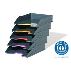 Durable set van 5 brievenbakken varicolor assortiment