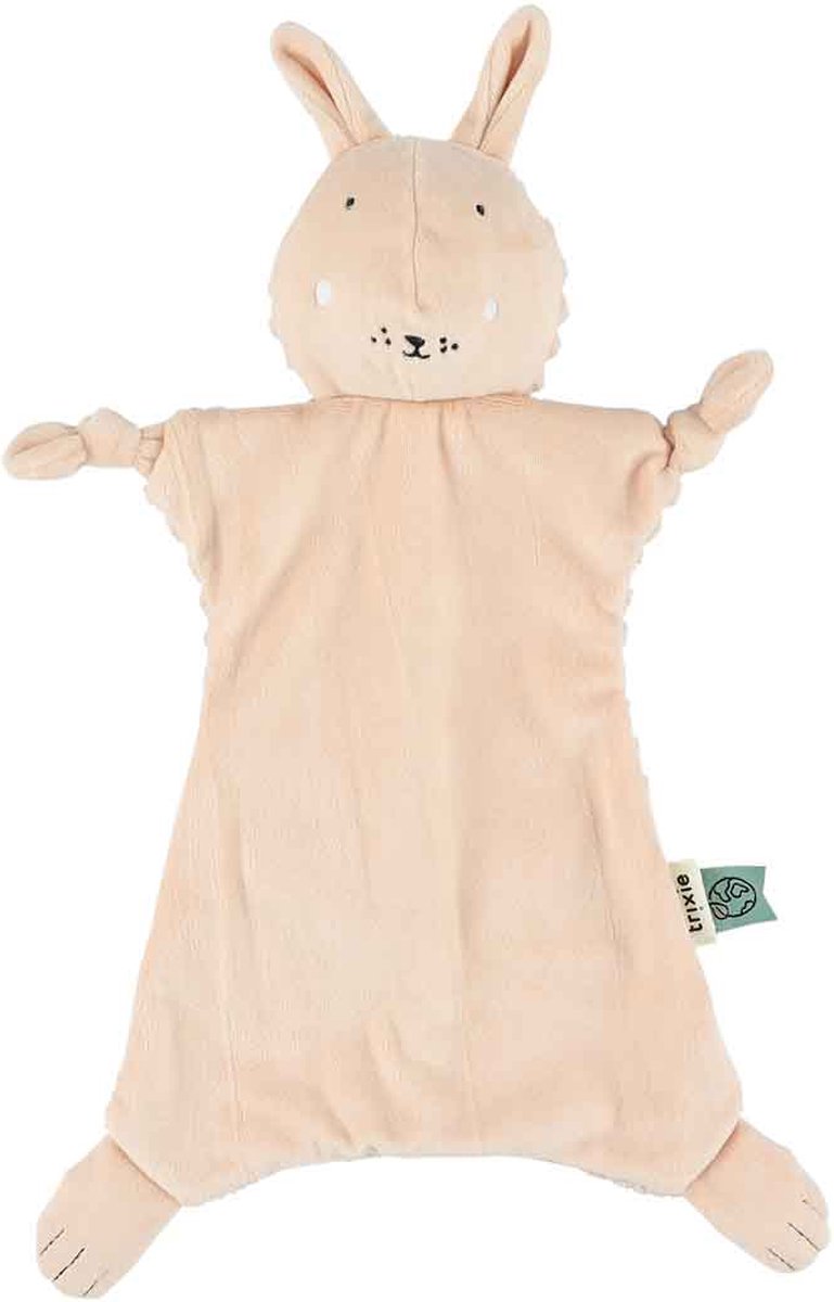 Trixie mrs. rabbit knuffeldoekje – ribfluweel – met speenlus - ideaal als geboortegeschenk