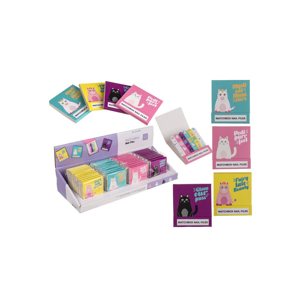 Ootb nagelvijlen set a 6 stuks in giftbox 5,5x5,8cm