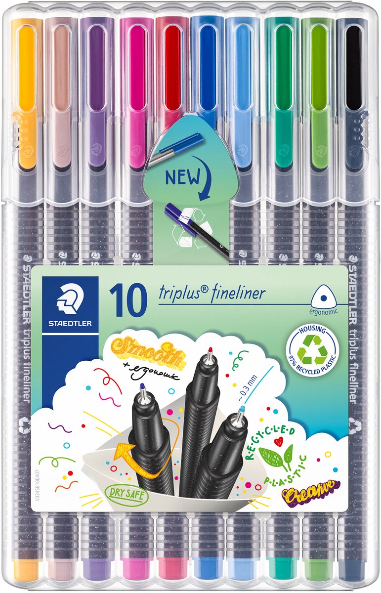 Staedtler triplus fineliner - box 10 st