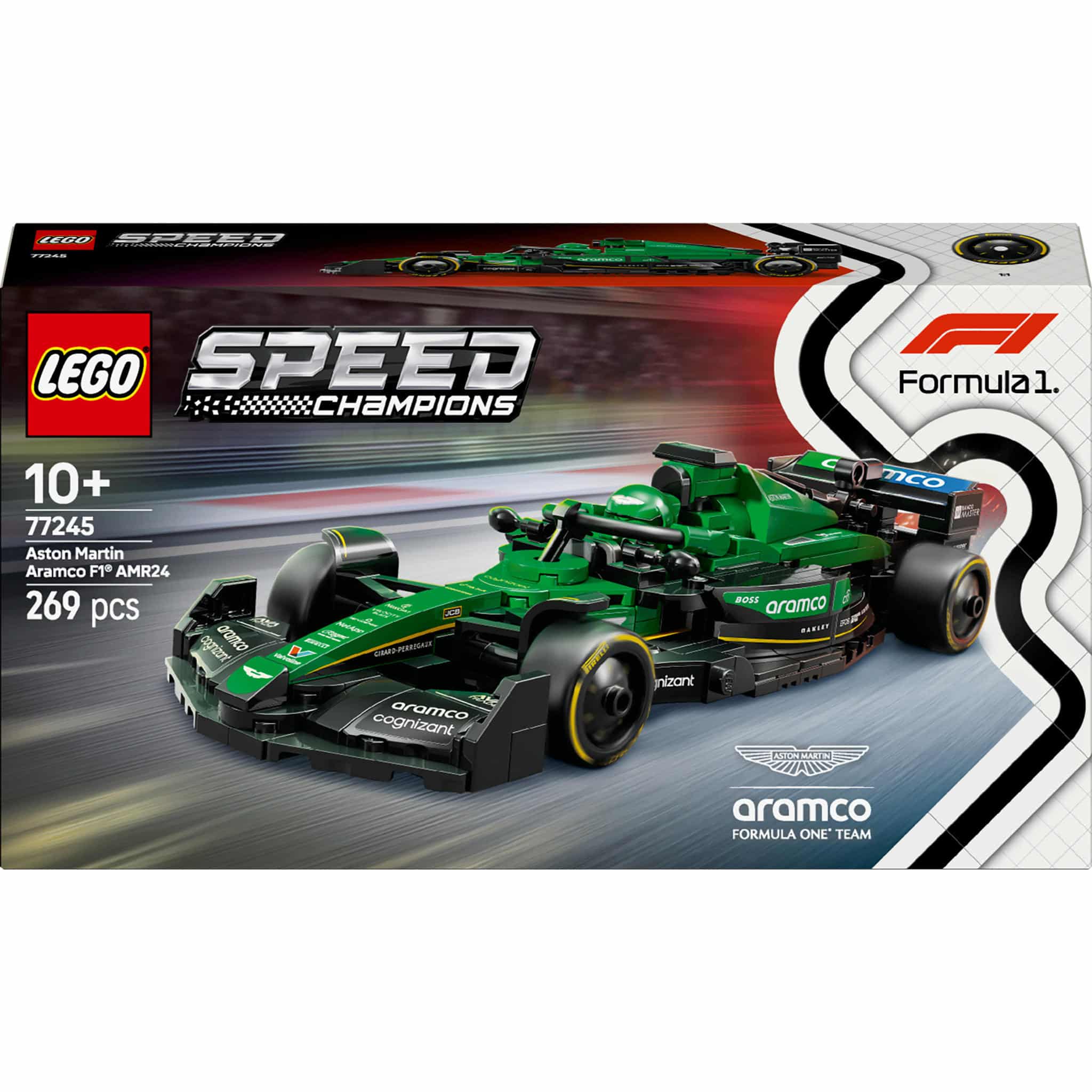 Lego speed champions 77245 aston martin aramco f1 amr24 racewagen