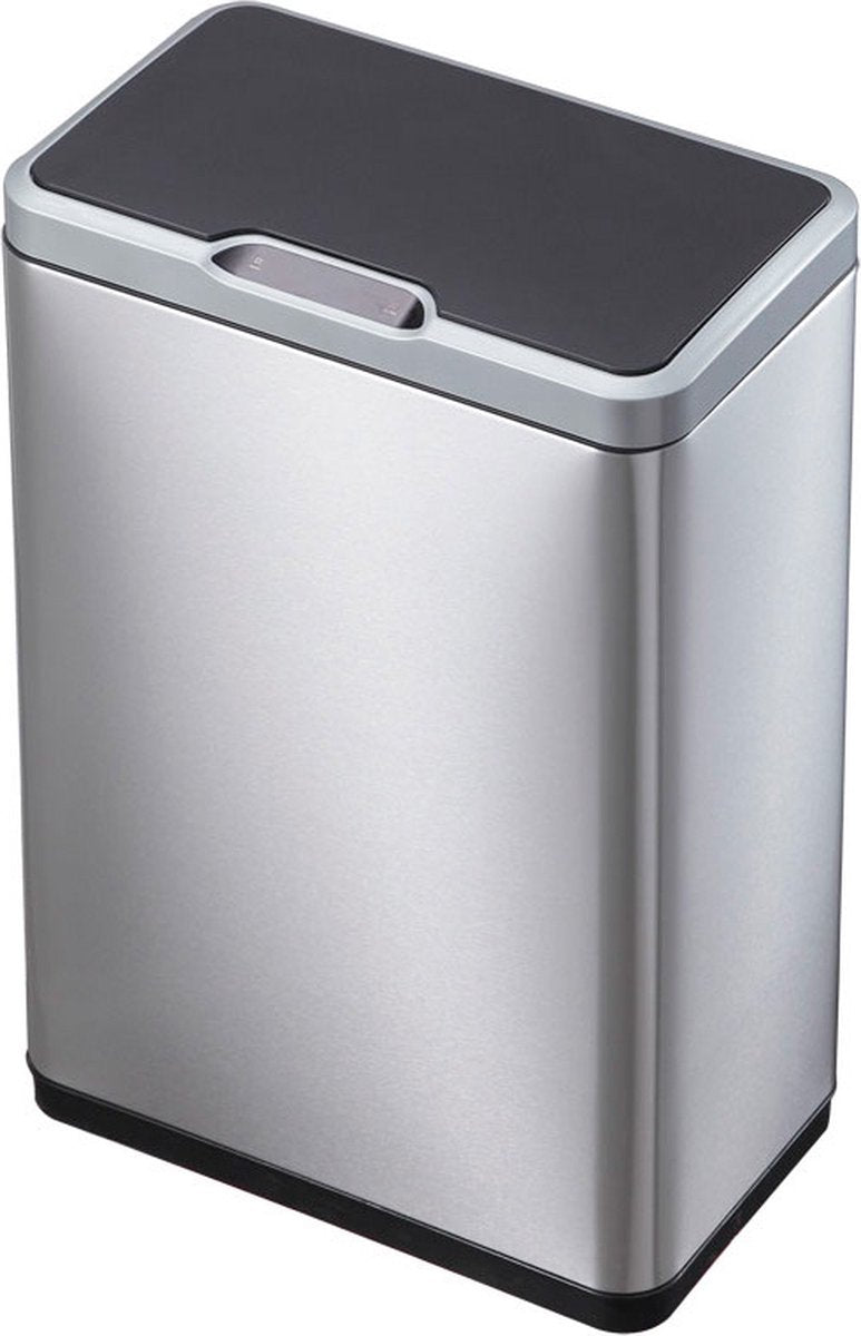 Eko - mirage sensor bin 45 liter - stainless steel plastic - mat rvs, zwart - prullenbak