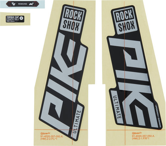 Rockshox sticker set for pike ultimate - 2021 model
