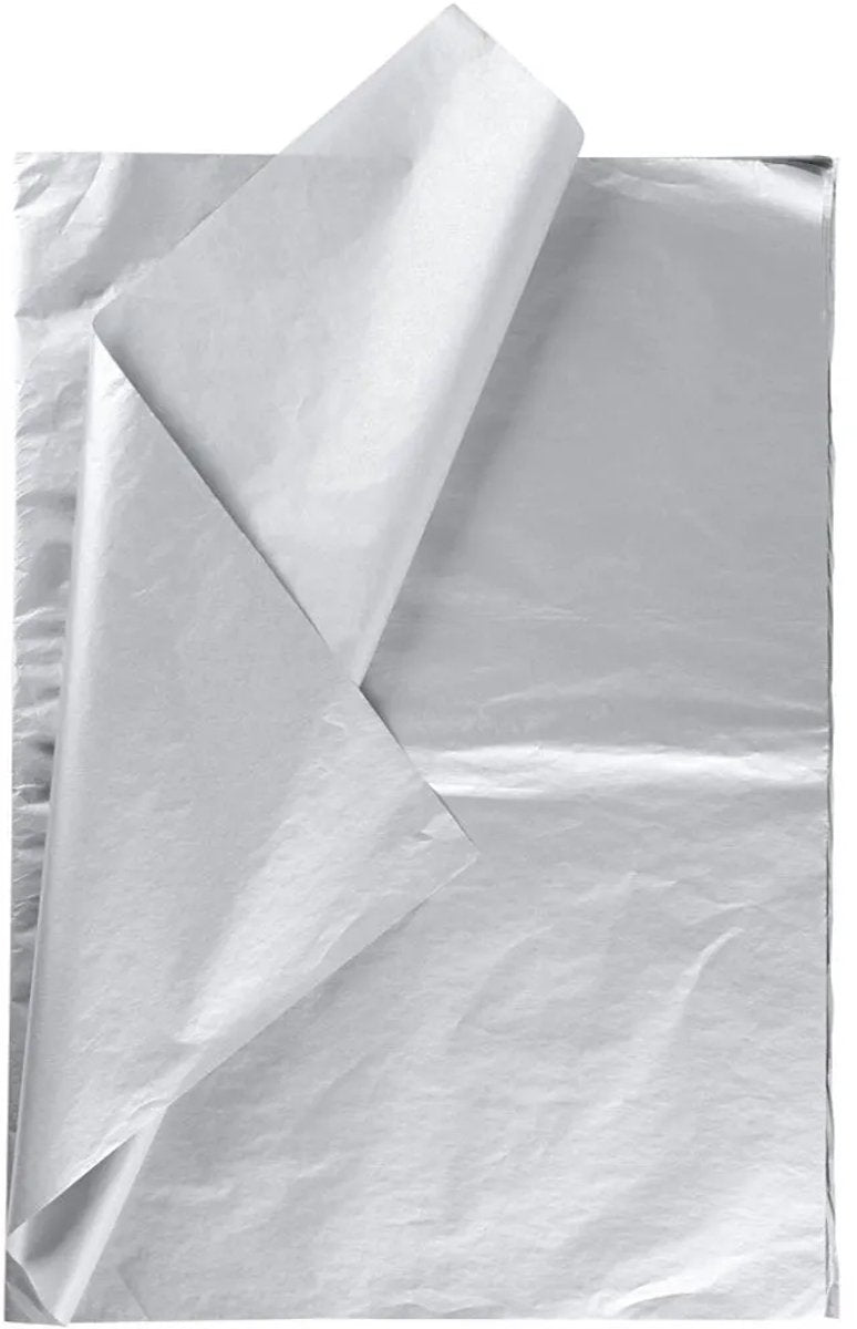 Creativ company tissuepapier zilver 6 sluimerend 14 gr, 50x70cm
