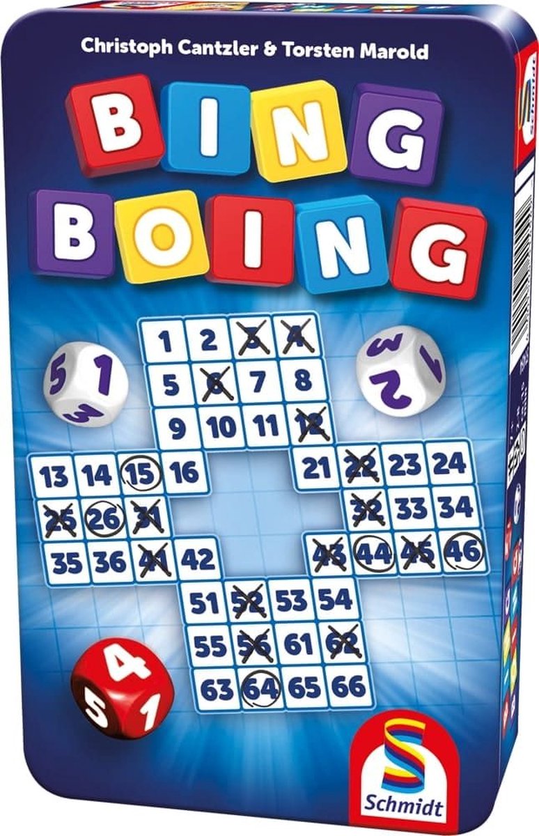 Schmidt ® - bing boing - dobbelspel - familiespel - vanaf 7 jaar - 2-8 spelers