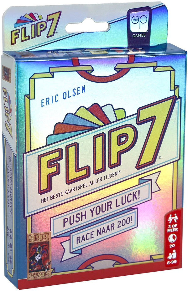 999games 999 games - flip 7 - nederlandse versie! - zenuwslopend kaartspel - snel en makkelijk te leren - het ideale kaartspel voor kleine en grote groepen - partyspel - compact familiespel