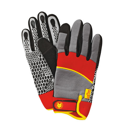 Wolf-garten gh-m 10 machinehandschoenen (rood geel, maat 10)
