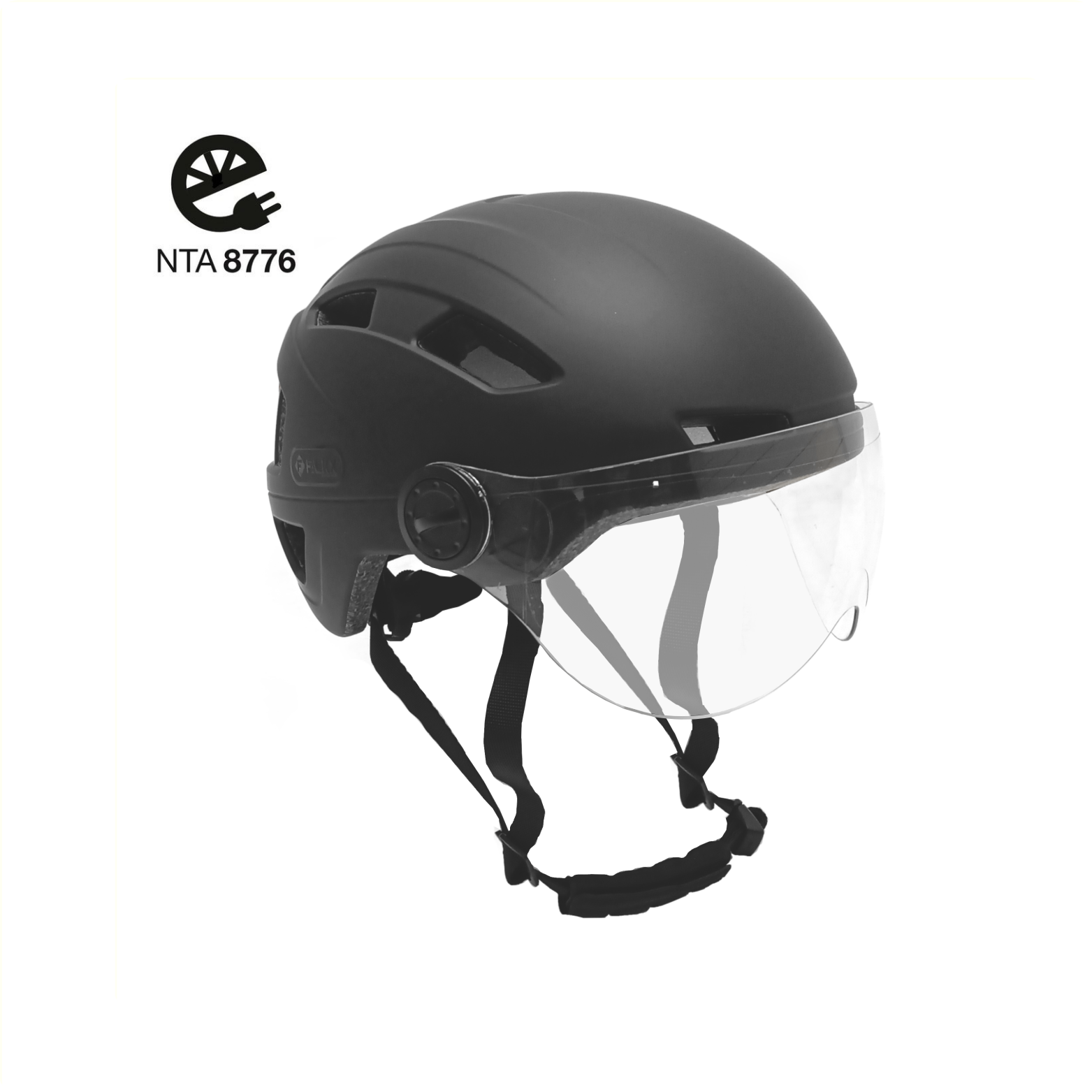 EA0702A Visière de casque Falkx, XL noir mat