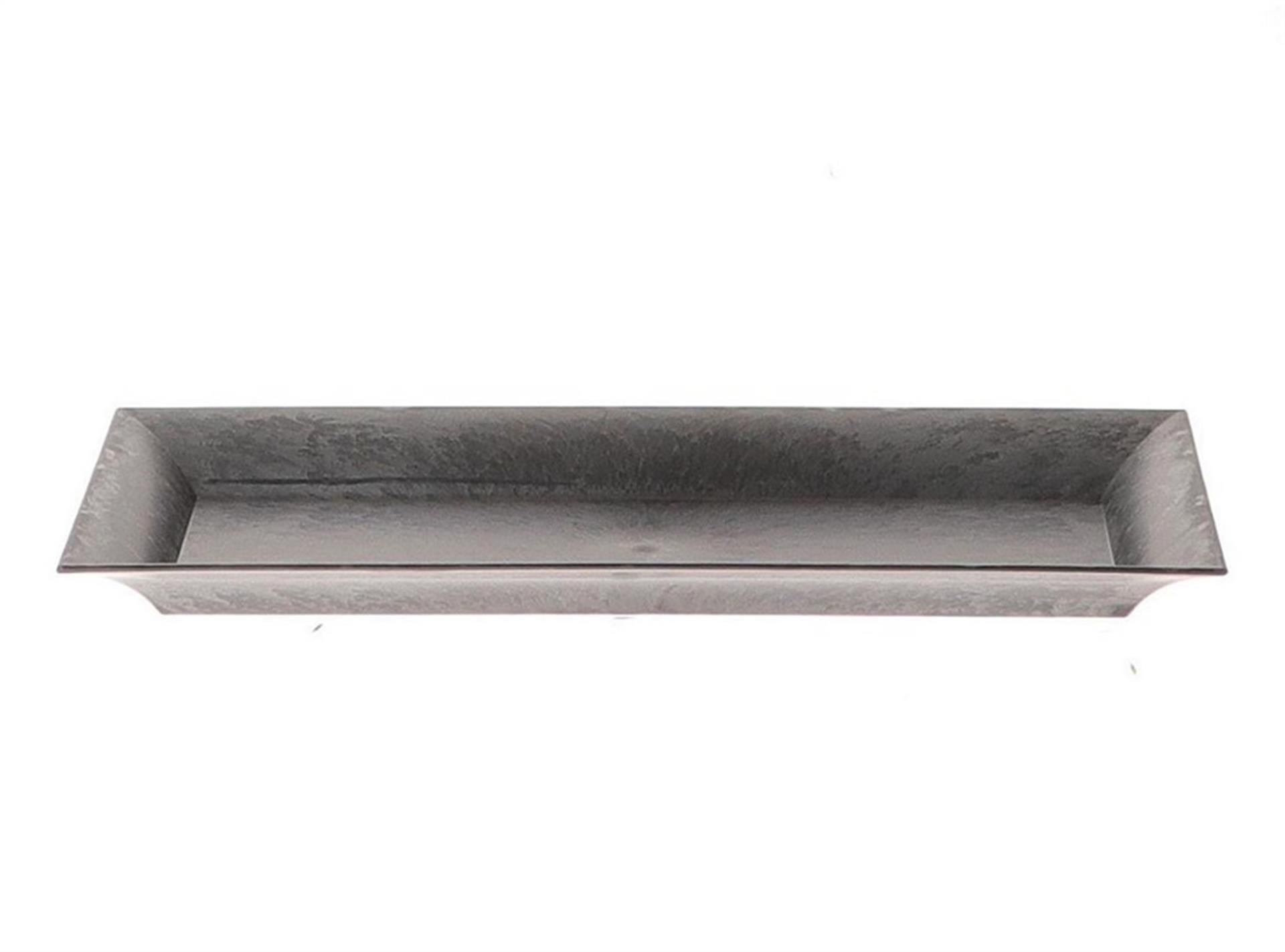 Hbx natural living tray melamine 36x17xh2,5cm grijs