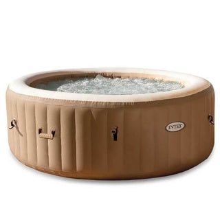 Intex purespa jacuzzi bubbelmassage 4 pers. 196 cm + energiezuinig afdekzeil