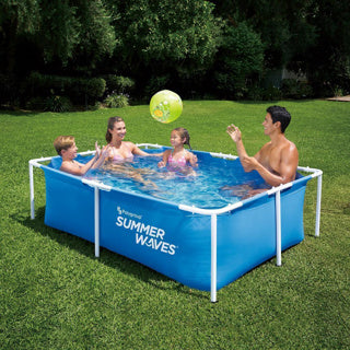 Zomer golven zwembad klein frame 213 x 152 x 61 cm