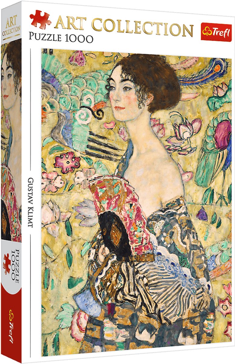 Trefl puzzel 1000 stukjes - art collection lady with a fan karton fsc.