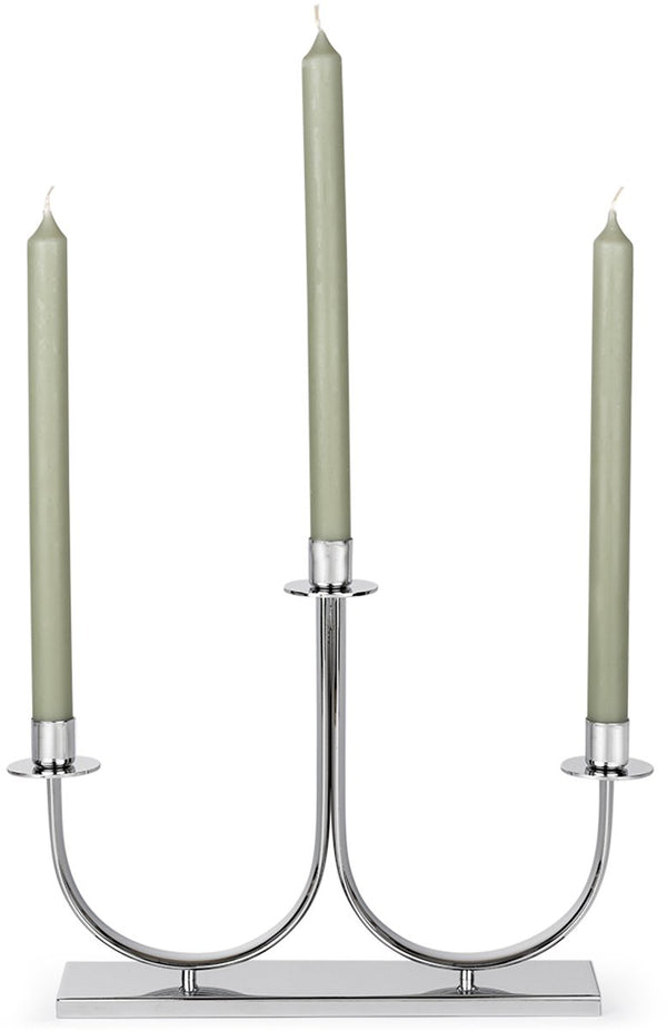 Zilverstad - kandelaar elana 3-pits zilver kleur - moederdag cadeautip!