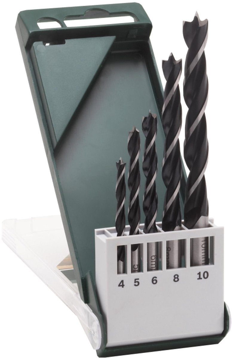 Bosch - 5-delige houtspiraalborenset 4,0; 5,0; 6,0; 8,0; 10,0 mm