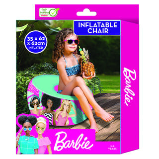 Opblaasbaar barbie stoel