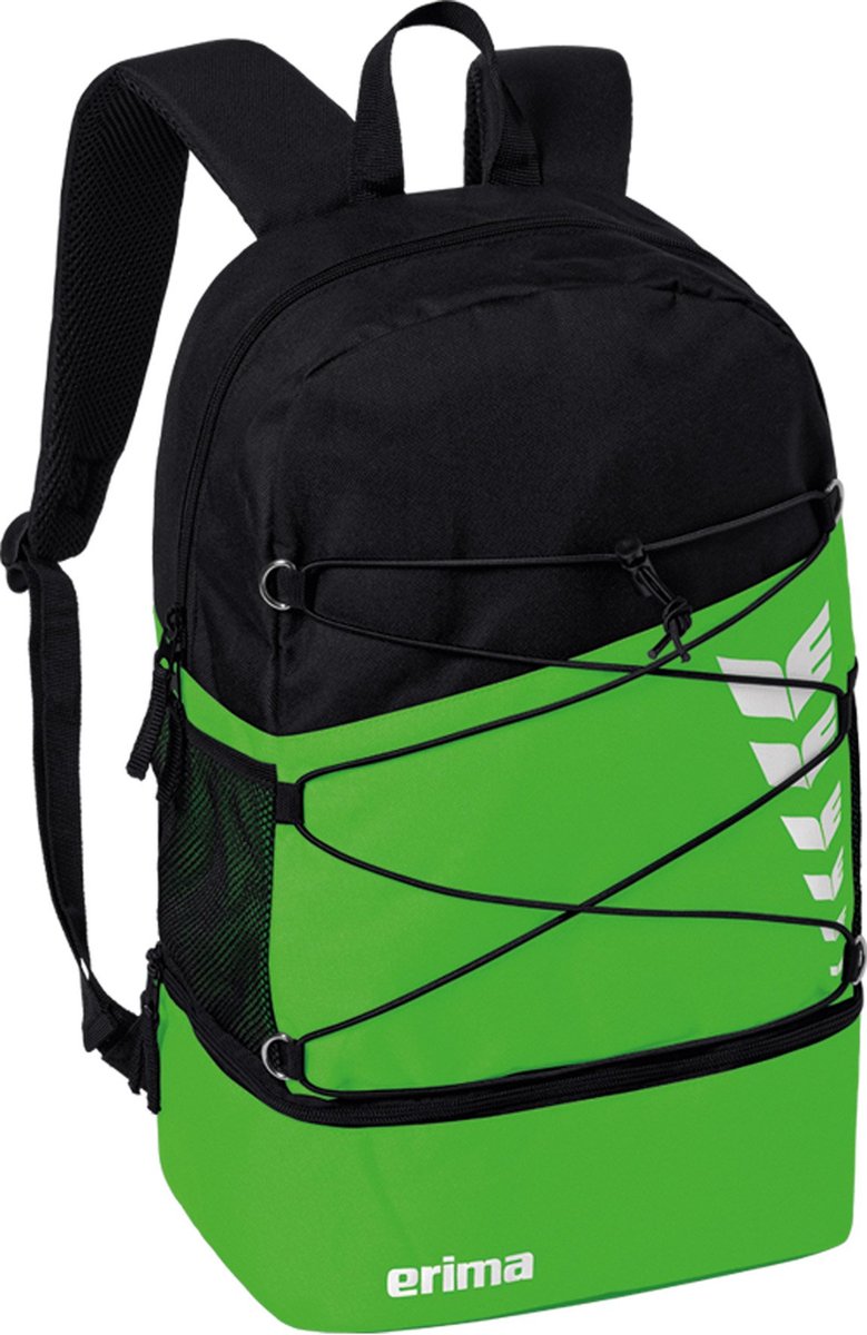 Erima six wings multifunctionele rugzak met bodemvak - green | maat: uni