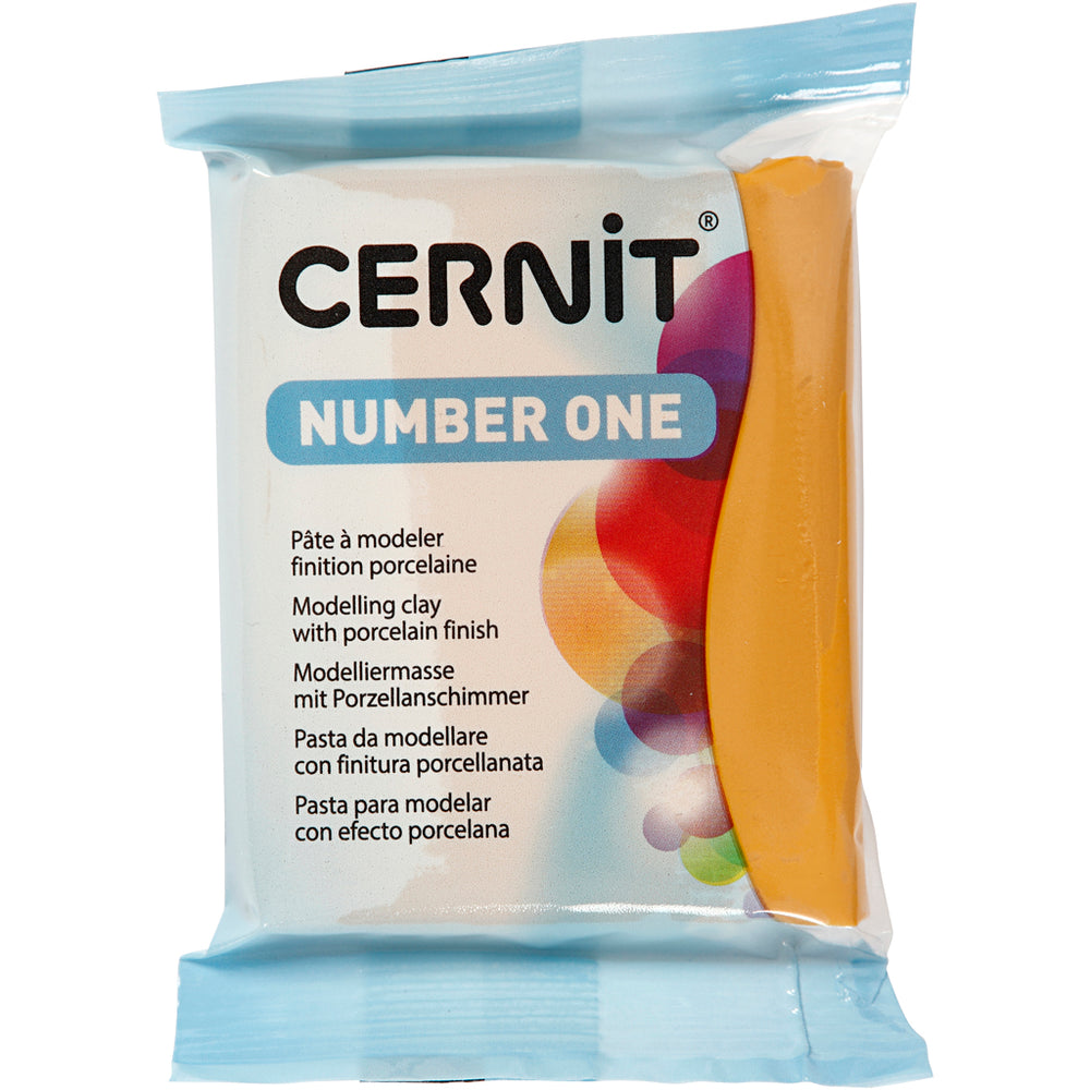 Creativ company cernit boetseerklei okergeel, 56 gram