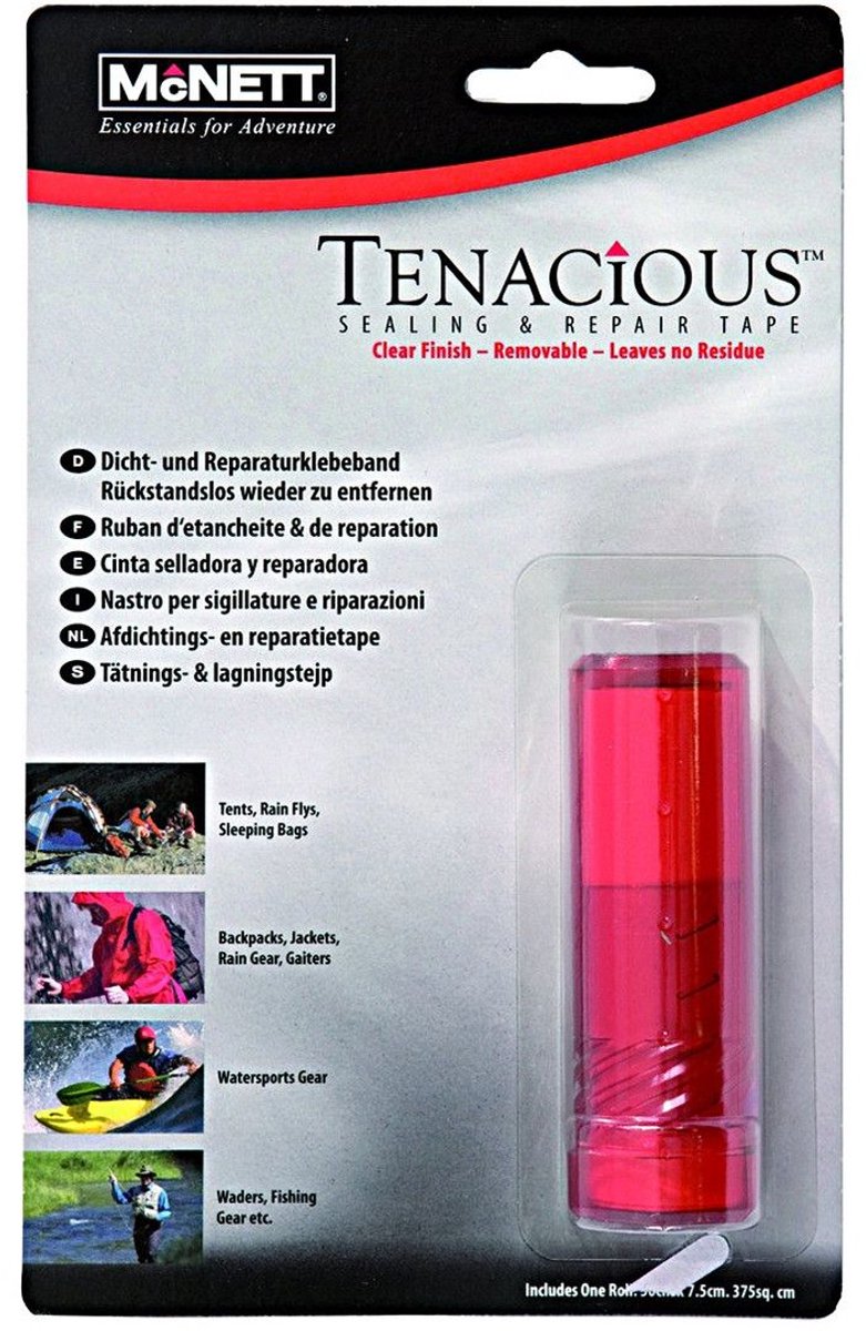 Gear aid - reparatie tape - tenacious - universeel - transparant