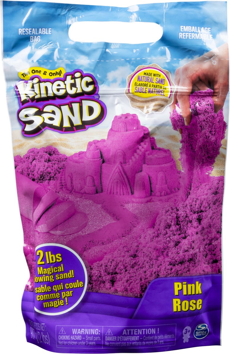 Kinetisch zand magisch vloeiend zand 90 g roze