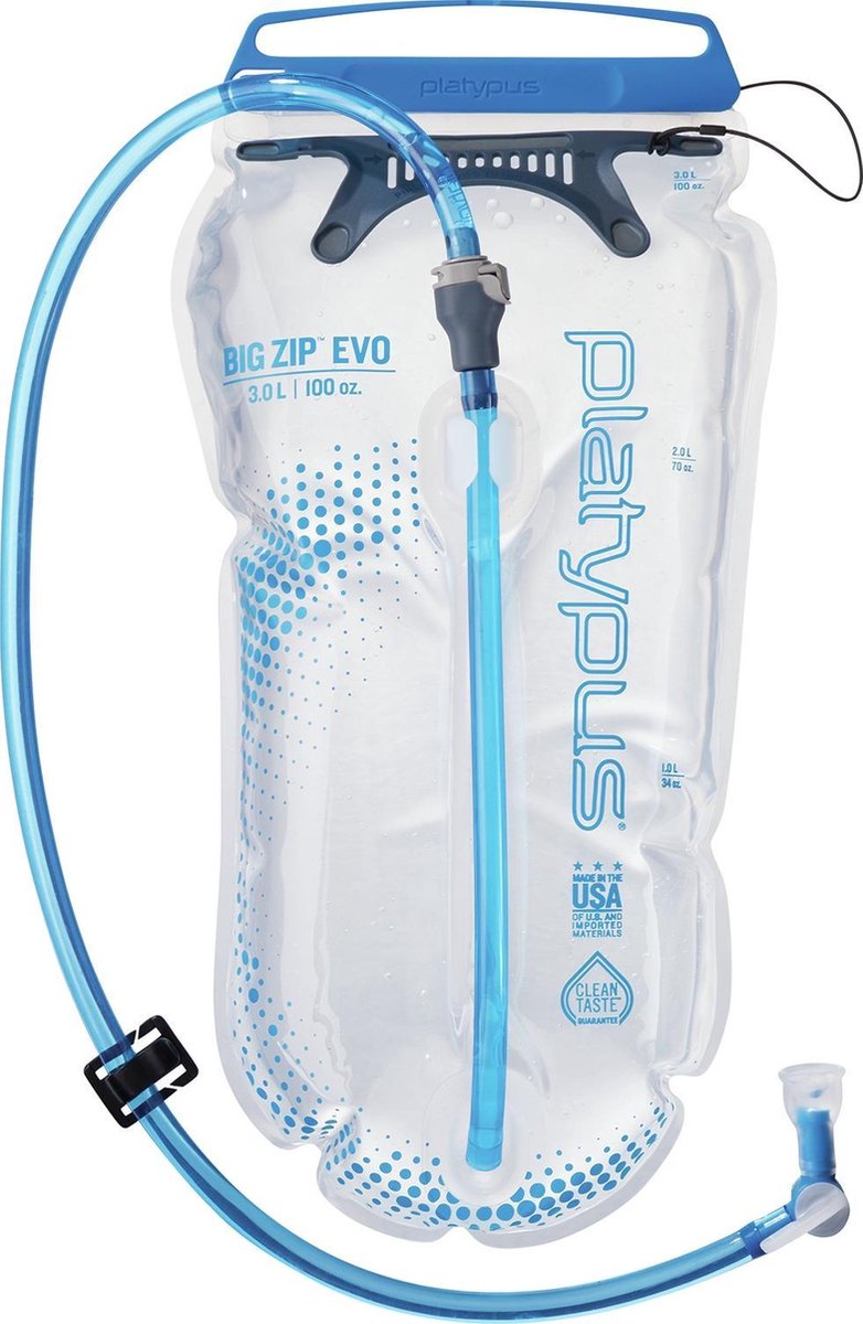 Platypus big zip evo 3l waterzak - voor backpackers, wandelaars en mountainbikers