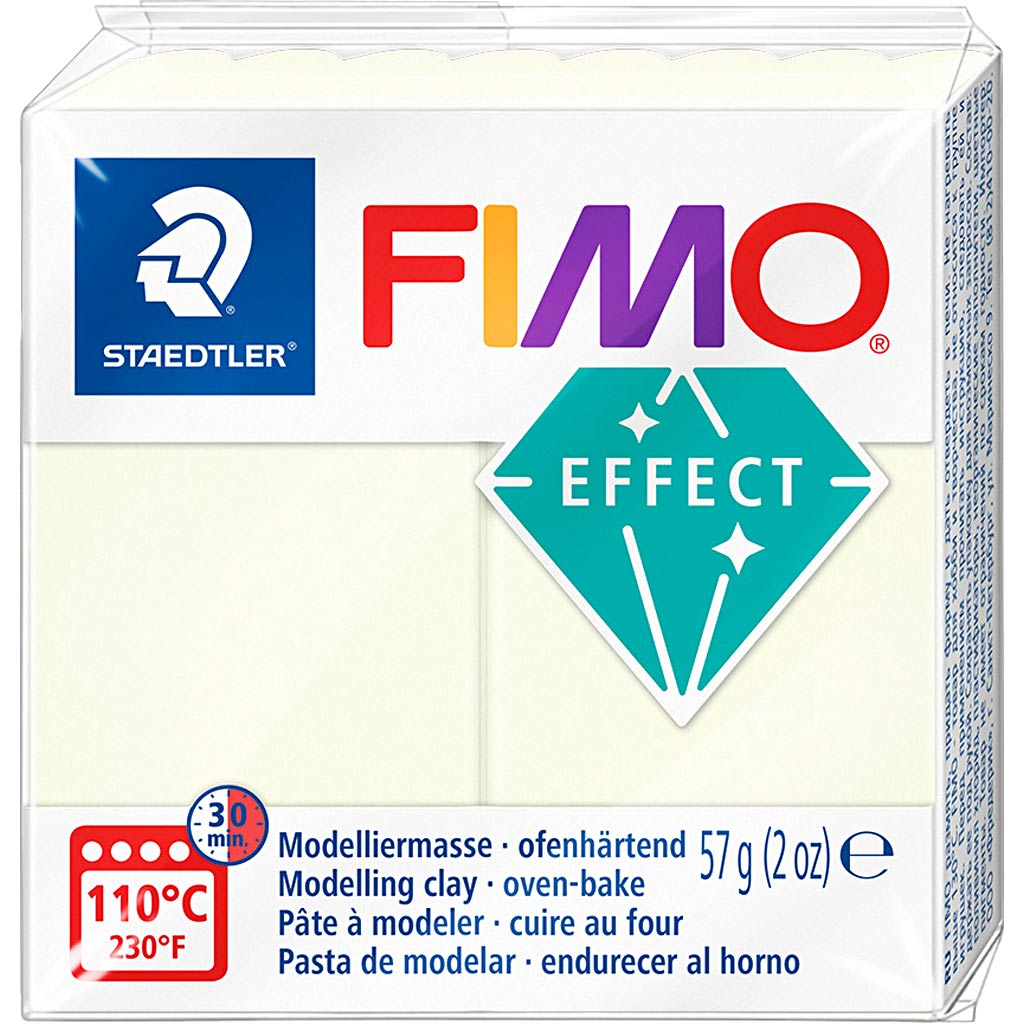 Fimo® effect, nightglow, 57 gr 1 doos