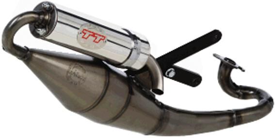 Leovince geluiddemper handmade tt schalld leo compl hm tt inox