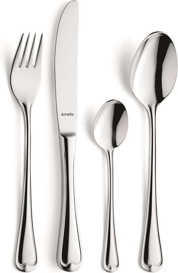 Amefa elegance - 6 persoons - 24-delige bestekset - voor 6 personen - zilver-mailorderbox- hoogwaardig 18 10 chroomnikkelstaal