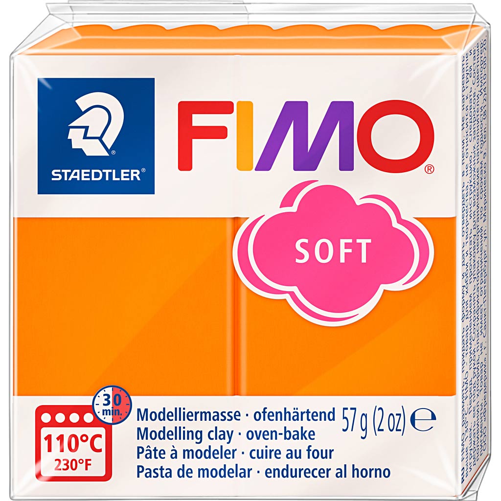 Fimo® soft, tangerine, 57 gr 1 fles