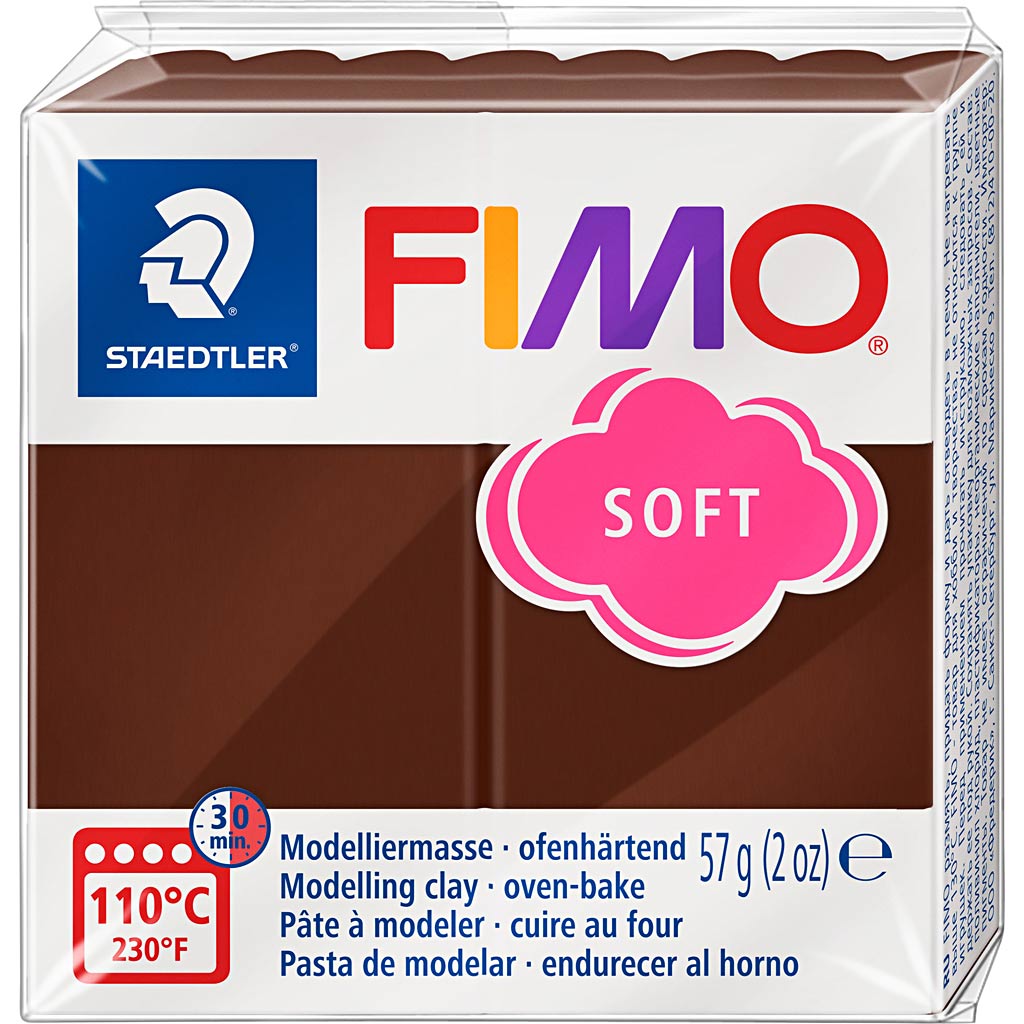Fimo® soft, chocolate, 57 gr 1 doos