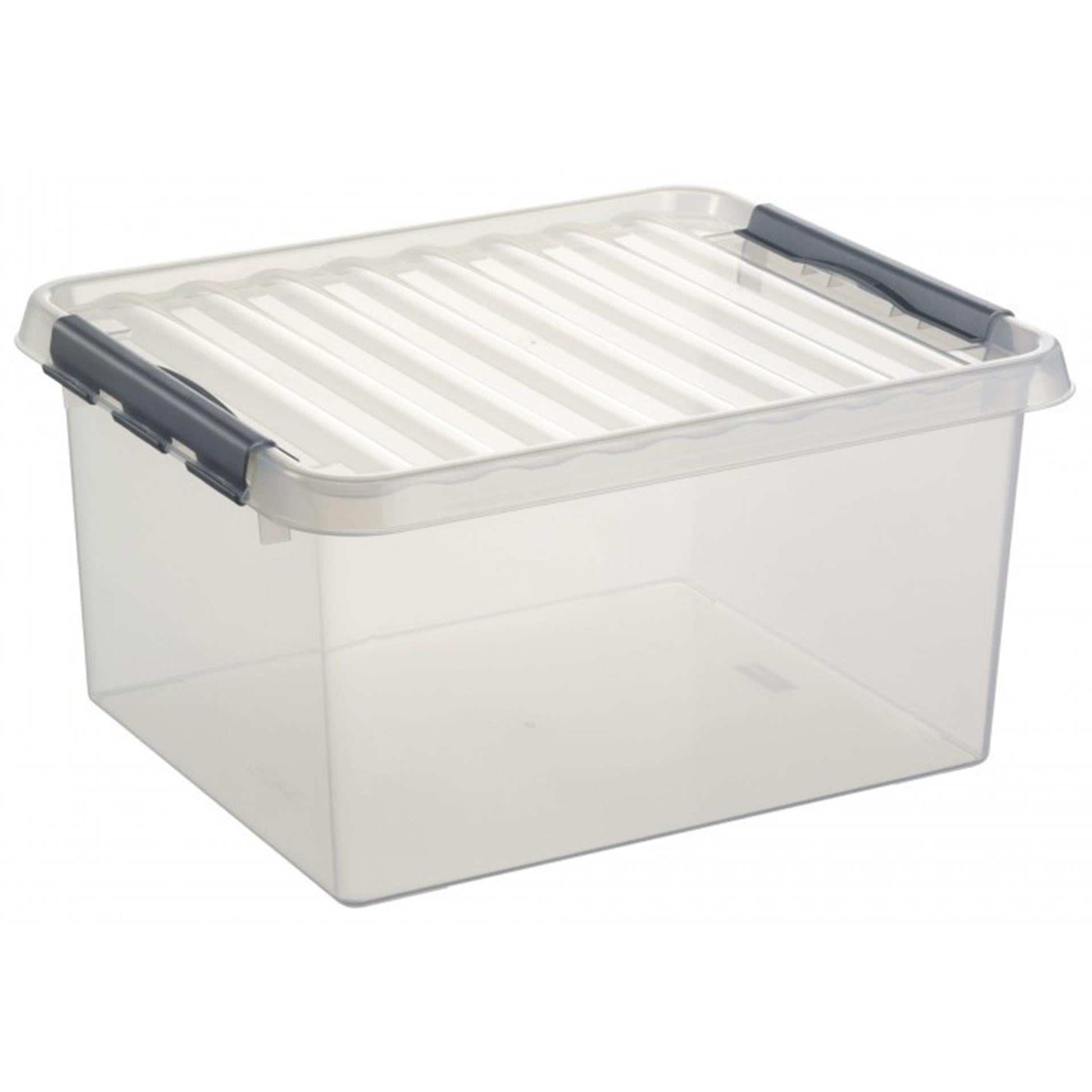 Sunware q-line opbergbox 36 liter transparant 50x40x26cm