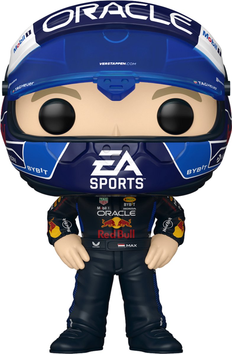 Funko formula 1 pop! vinyl figure max verstappen (usa helmet) 9 cm - exclusief bij bol