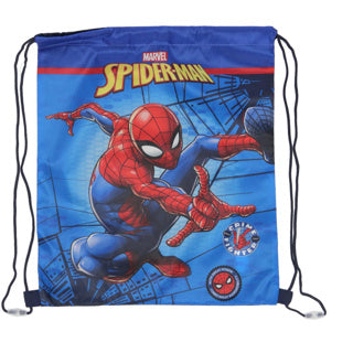 Spider-man spiderman gymtas - zwemtas - 40 cm - blauw - voor kinderen l