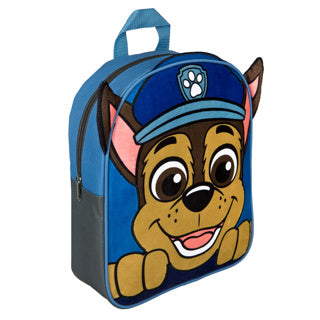 Paw Patrol Pluche Rugzak Chase 31x25,5x8,5 cm Blauw Grijs