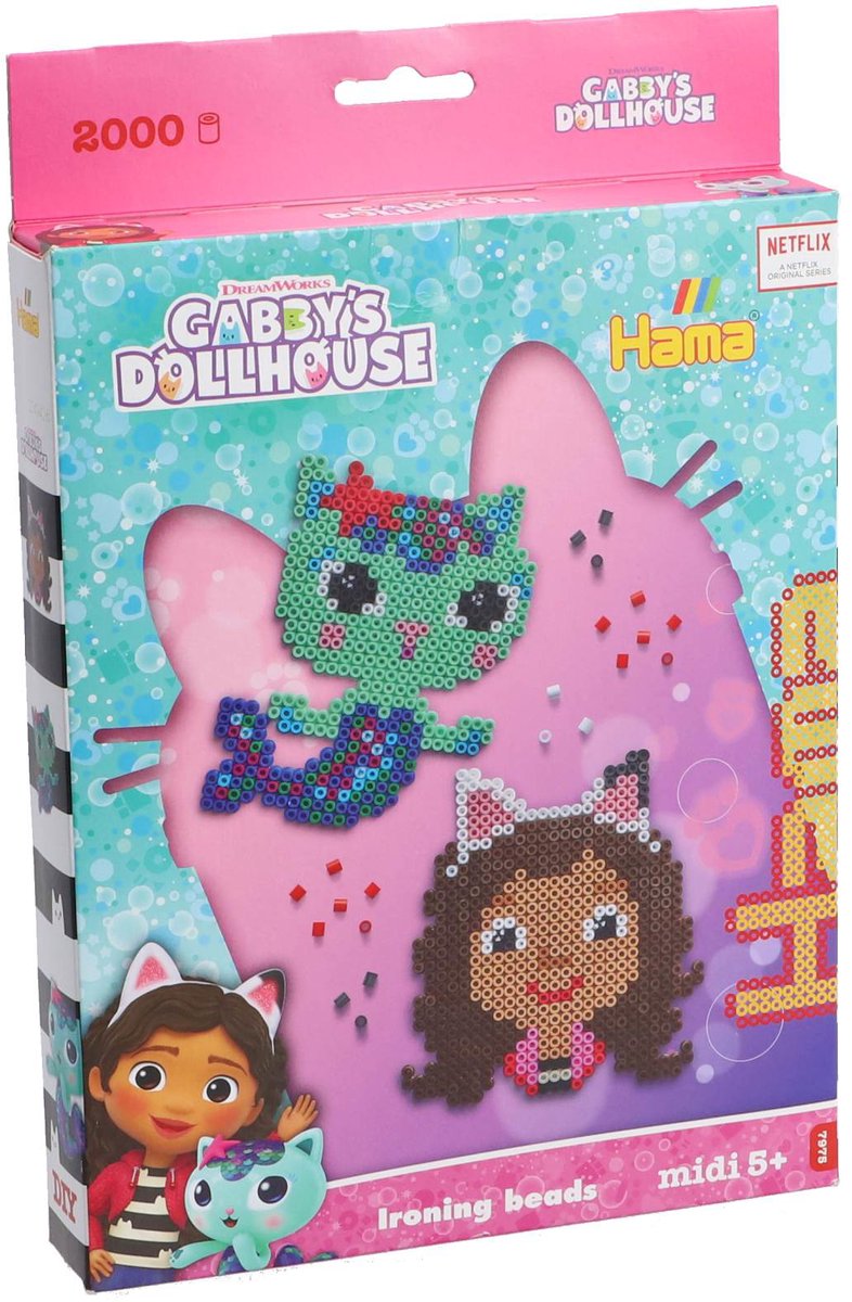 Hama strijkkralen 2000 stuks gabby's poppenhuis