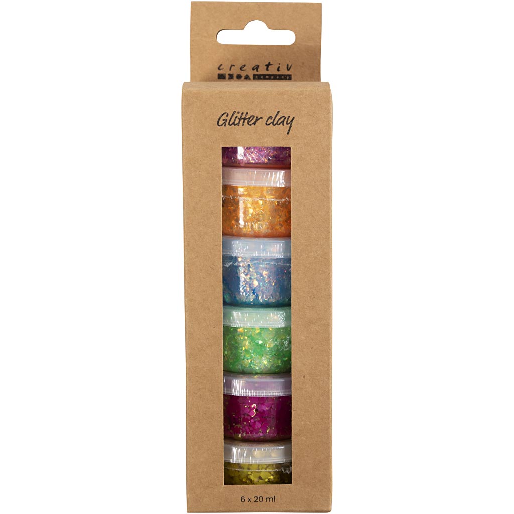 Creativ company https: www.cchobby.nl glitter-clay-vrolijke-kleuren-6x20-gr-1-doos