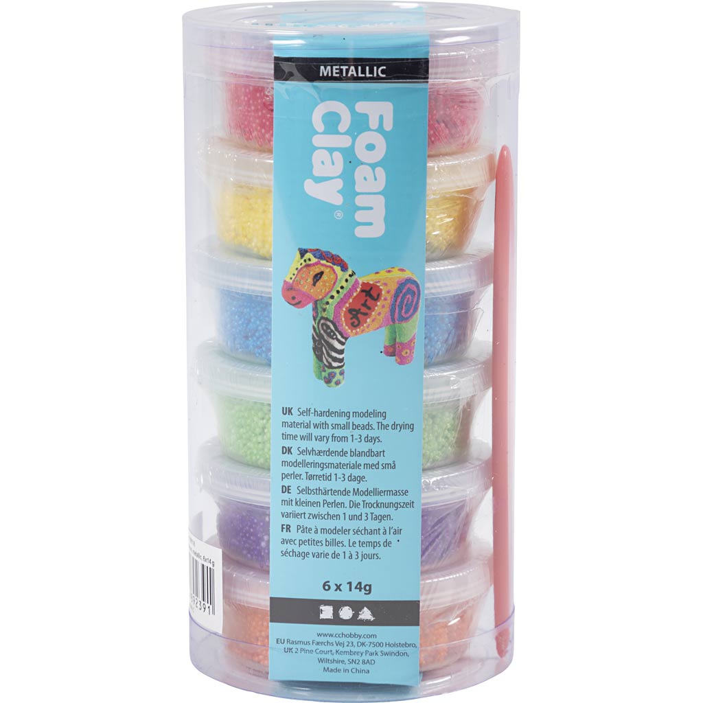 Creativ company https: www.cchobby.nl foam-clayr-metallic-sterke-kleuren-84-gr-6x14-gr-1-doos