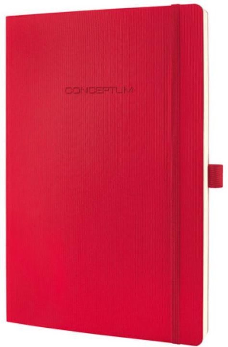 Sigel notitieboek - conceptum pure - a5 - softcover - rood - 194 pagina's - 80 grams - lijn - si-co325