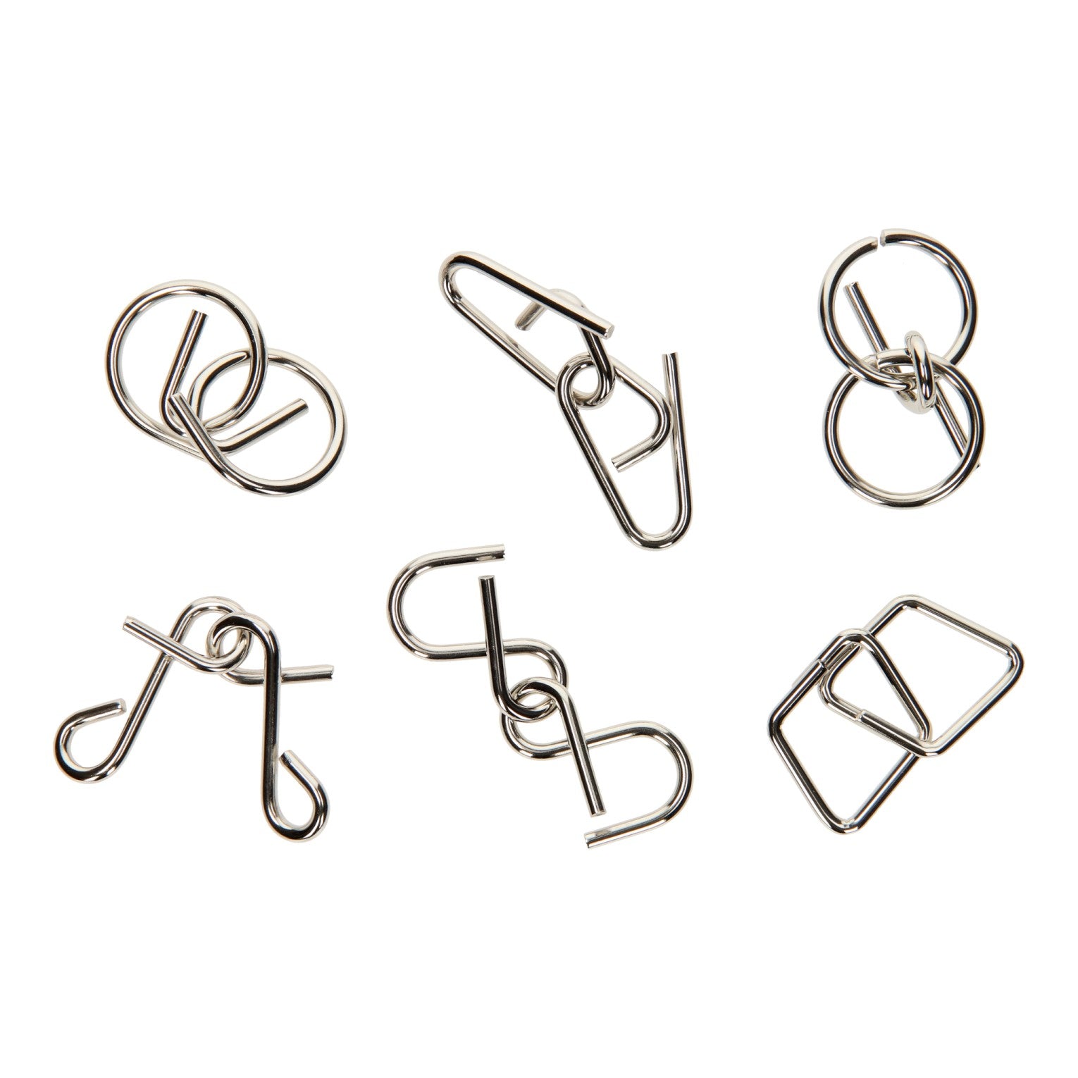 Metalen mini breinpuzzel