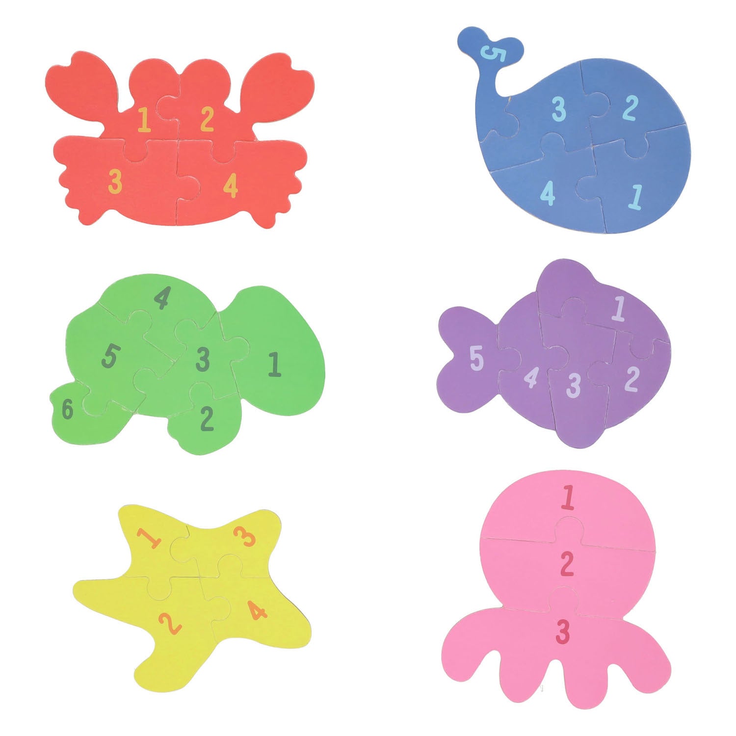 Mijn eerste 6 puzzels in blik - onderwaterwereld
