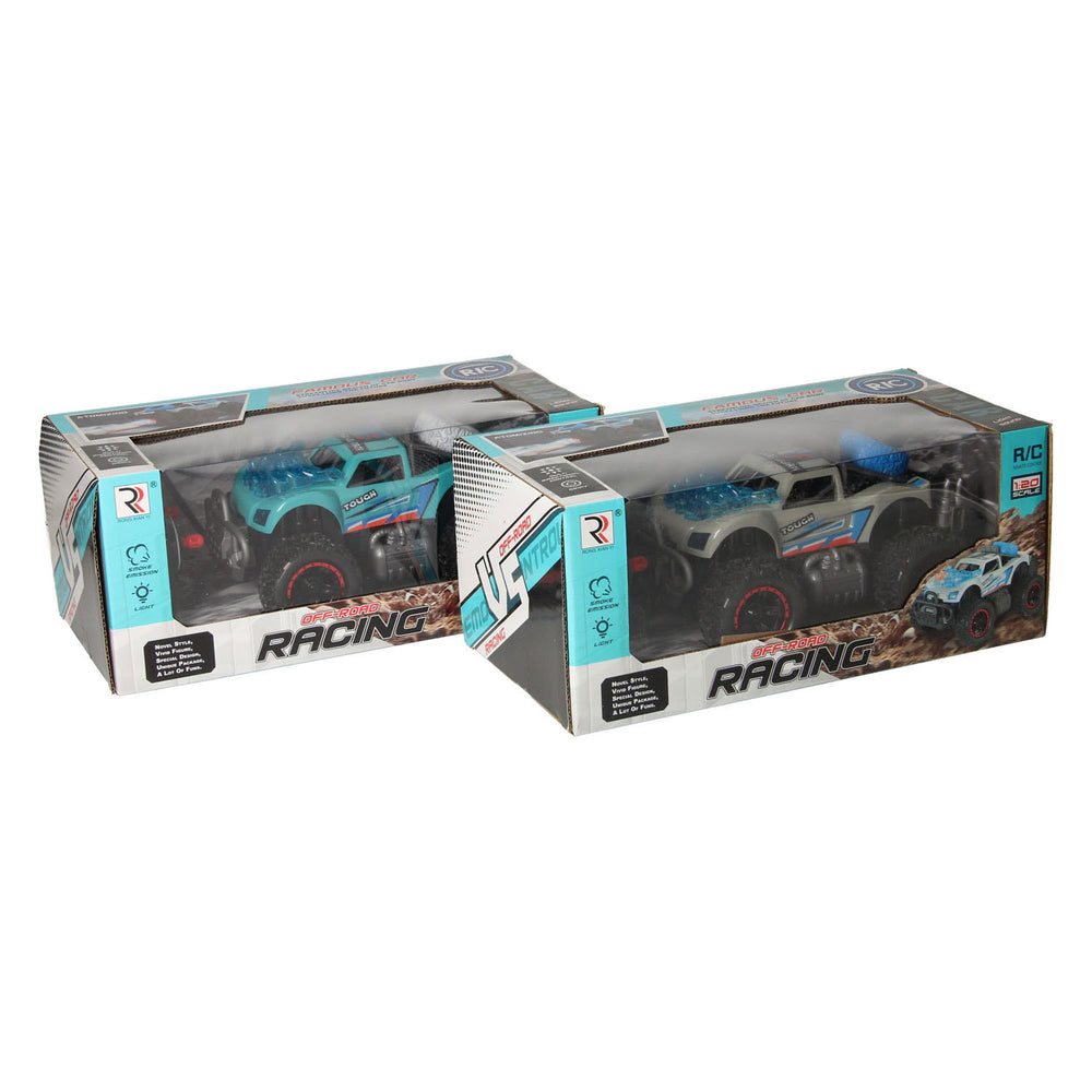 Rc racing auto met licht rookfunctie
